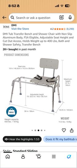 Shower chair
