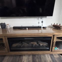 Berkeley 76-in Infrared Electric Fireplace TV Stand in Spanish Gray - 42MM6018-I614