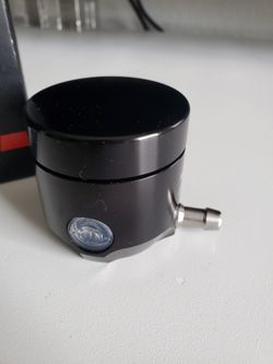 Ducati By Rizoma Brake Fluid Reservoir - Billet Aluminum Black Sport Upgrade