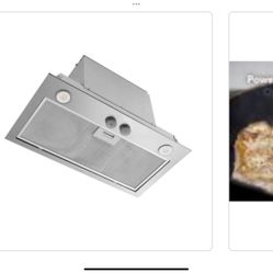 Broan-NuTone PM Series 21 in. 450 Max Blower CFM Powerpack Insert for Custom Range Hood with LED Light in Stainless Steel Store SKU# 1007-473-709
