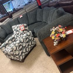 Brand new sectional and chair $1700 both pieces