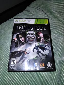 Injustice league god among us Xbox 360 disc