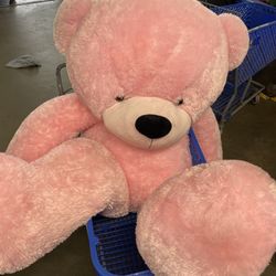 Giant Teddy 7 Feet Bear Pink Valentines Retail $300 Thumbnail