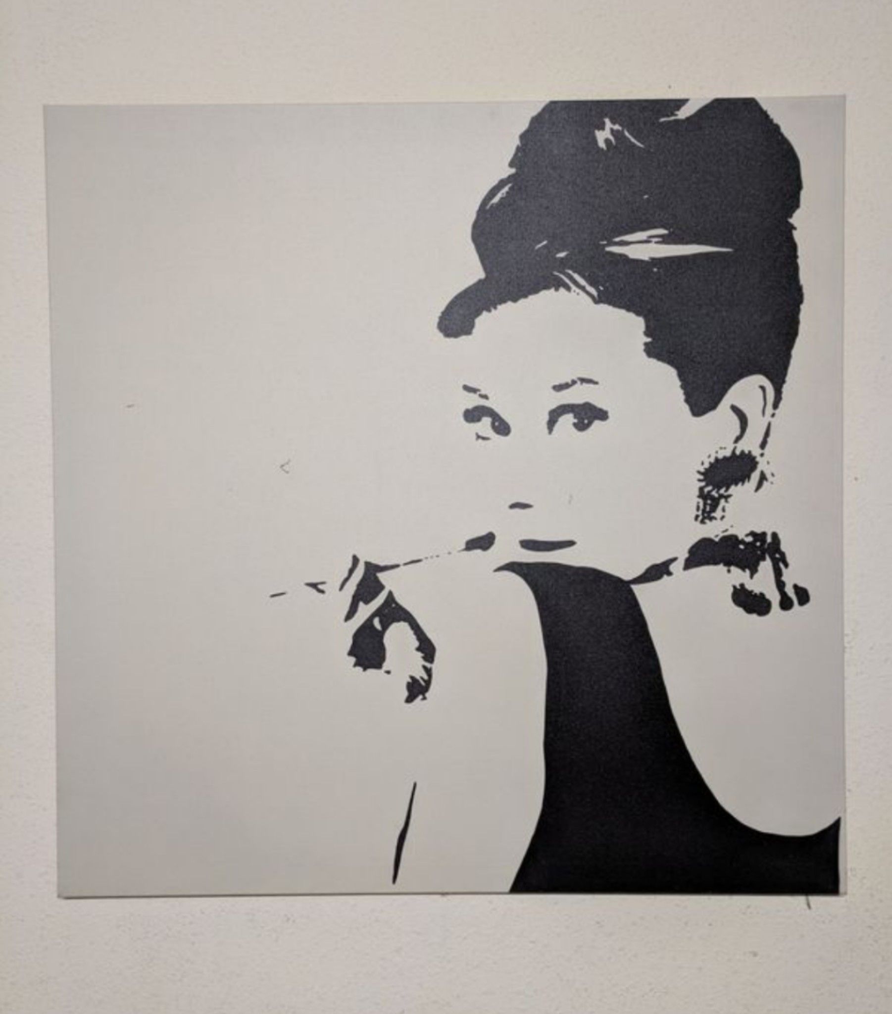 Ikea pjatteryd - Audrey Hepburn canvas picture 35x35 frame