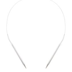 Circular Knitting Needles, Darning Needles for Yarn, Double Pointed Knitting Needles (Silver, 5.5mm)