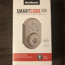 NIB Kwikset Keyless Touchpad Motorized Deadbolt