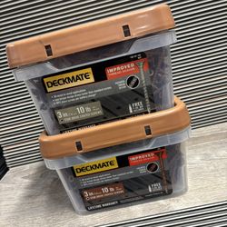DECKMATE 3 Inch Star Drive Coded Screws. $45 Each Or Take Two For $40 Each.