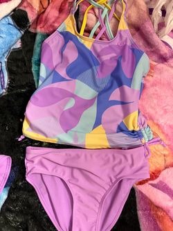 Girls Three-Piece Tankini Swimsuit