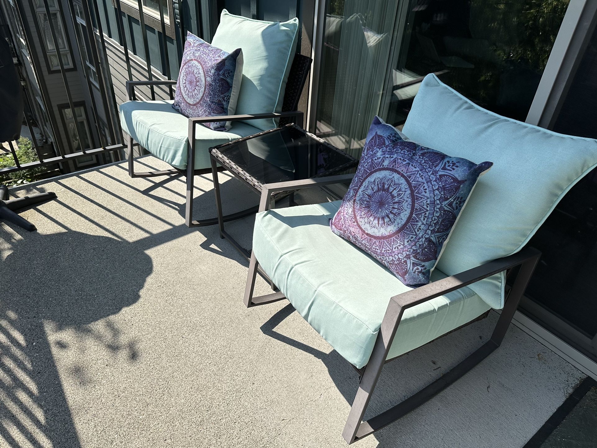 3-Piece Patio Wicker Bistro Furniture Set *available for pick-up 7/19*