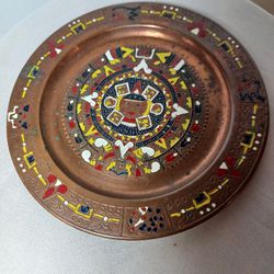 Mayan Aztec Calendar Metal Plate