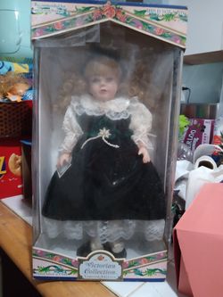 Collectible Victorian Collection Genuine Porcelain Doll By Melissa Jane Item Number 76867
