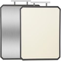 Double Sided Cutting Boards,Stainless Steel/Wheat straw