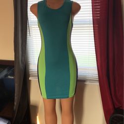 Multi Color Sleeveless Dress