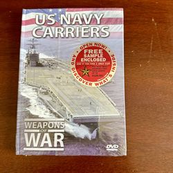 US Navy Carriers: Weapons Of War Documentary (DVD And Booklet, 2006) New, Sealed