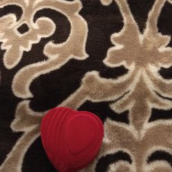 Red Velvet Heart ❤️ Ring Case 