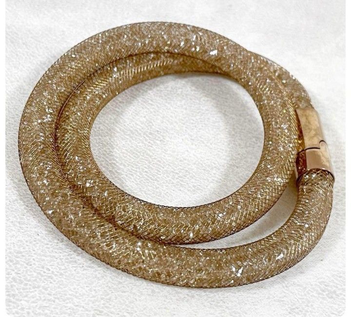 Swarovski Stardust Deluxe Gold 2Way Bracelet Necklace Fine Crystal