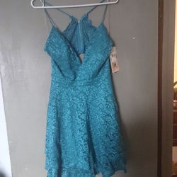 New Blue Dress With Sparkle Size XL