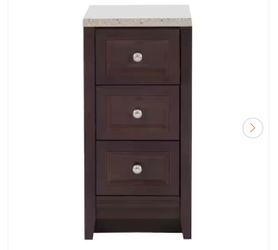 Delridge 14 in. W x 17 in. D x 30 in. H Chocolate Linen Cabinet