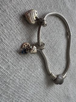 Real Pandora Bracelet With Charms