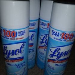 (2) 19 oz Lg bottles of Lysol Disinfectant Spray! Clean linen! 