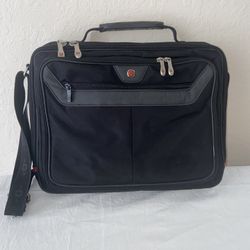 Swiss Army Attache Case Visit › Laptop Shoulder Bag Black