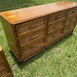 Martinville  Faux Bamboo Dresser And Night Stand