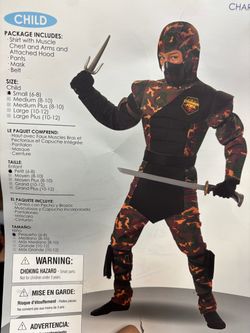 New, Kids muscle Ninja 🥷 Costume size 6-8