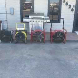 Gas Powers Blower Fans