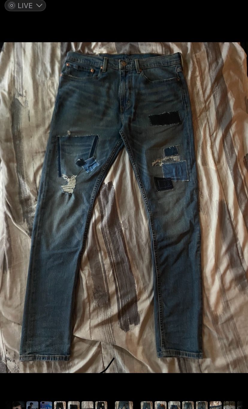 Custom Patched Levi Jeans