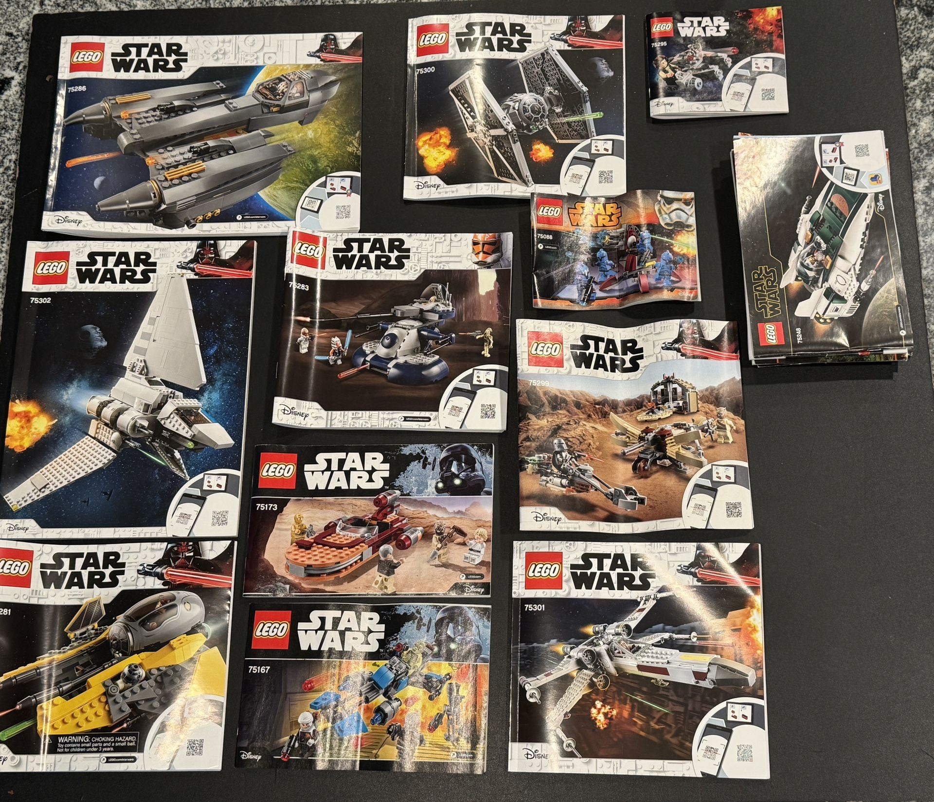 instructions for star wars lego Lot Of 17 Lego Instruction Manuals for Star Wars - All in good