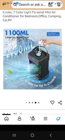 Zephymyth 4- in -1 Mini Portable Air Conditioner w/remote