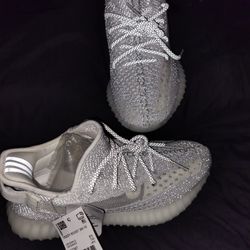  Static White Reflective Sneakers