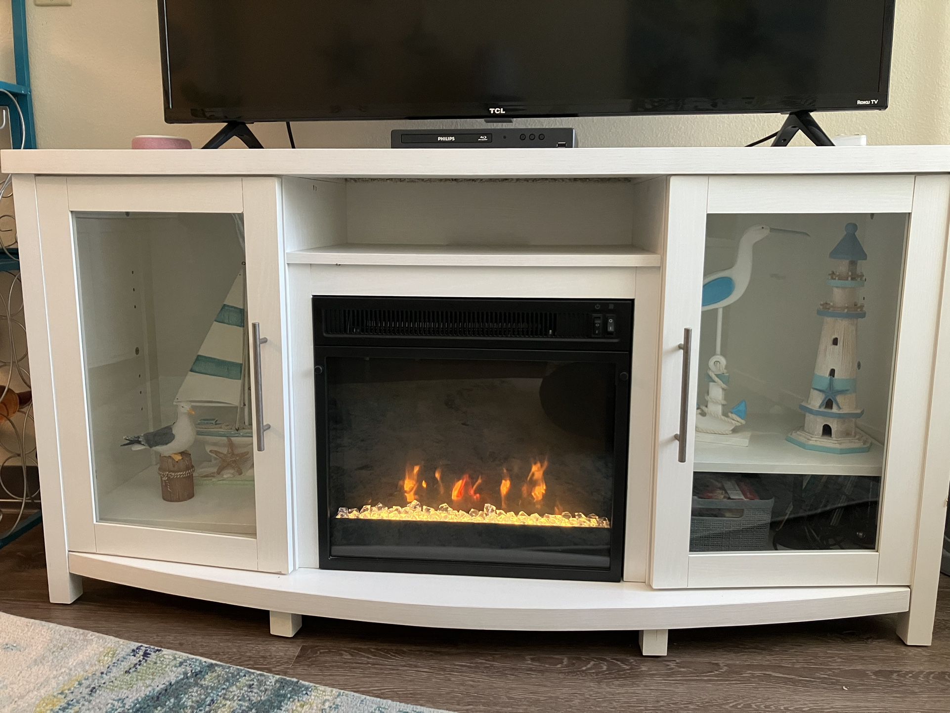 54” TV Stand with Fireplace!!!