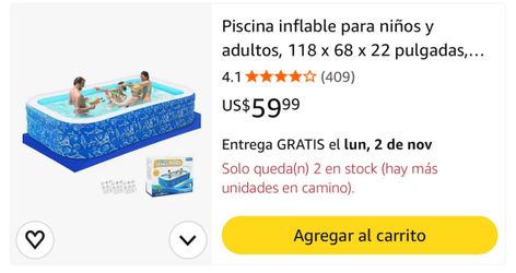 Nattork Inflatable Family Swimming Pool Blue Marine Design Kids Ages 3+ Outdoor
