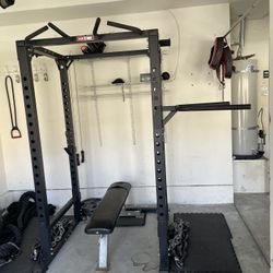 Xtreme Monkey Power Rack + Flat Bench – $275