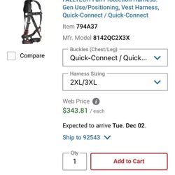 Falltech Safety Harness 2xl/3xl