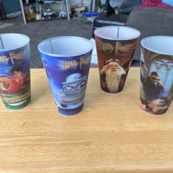 Harry Potter Lenticular Collectible Cups (Set of 4)