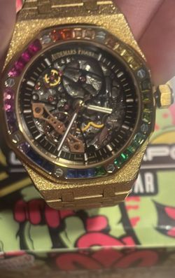 FROSTED AP SKELETON RAINBOW BEZEL