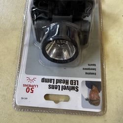 Swivel Lens LED Head Lamp 50 Lumens . Brand New