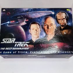 Vintage STAR TREK: THE NEXT GENERATION: Trivia Exploration Board Game Collectible