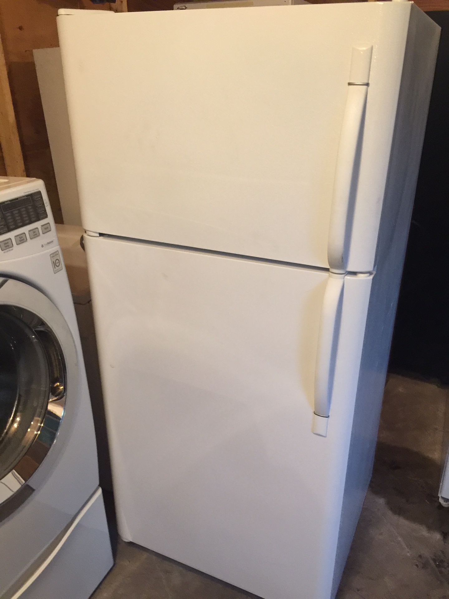 Refrigerator working good white 30x66