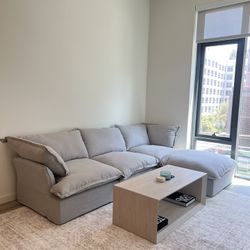 Light Gray Cloud Sectional (NEW SETS IN BOXES)