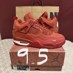 MENS SIZE 9.5 NIKE AIR JORDAN 4 NIGEL BRICK BY BRICK