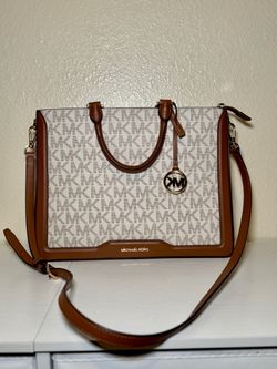 Michael Kors Signature Logo Satchel Handbag