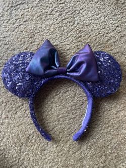 Purple Sequins Disney Ears 