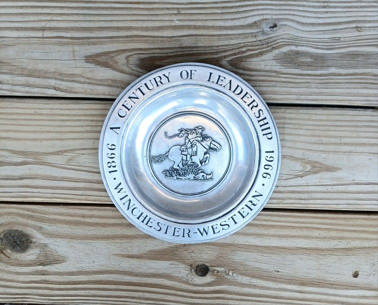 Vintage Wilton Armetale Pewter Winchester-Western Plate 
