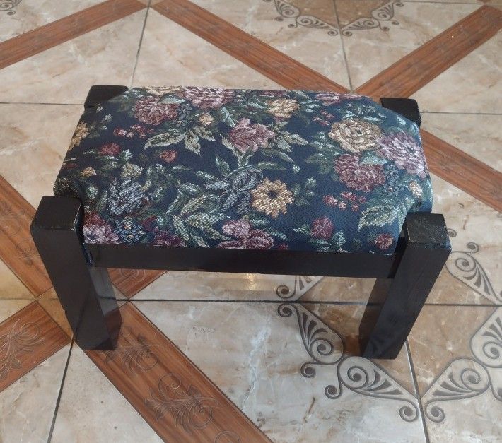 Small Vintage Wooden Foot Stool