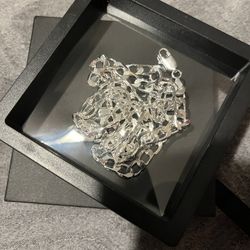 22 Inch 6mm Maibella Italian Silver Necklace Chain