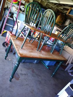 Large sturdy Wood Dining Table