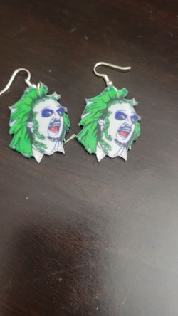 Halloween Beetlejuice Errings Bnwt 